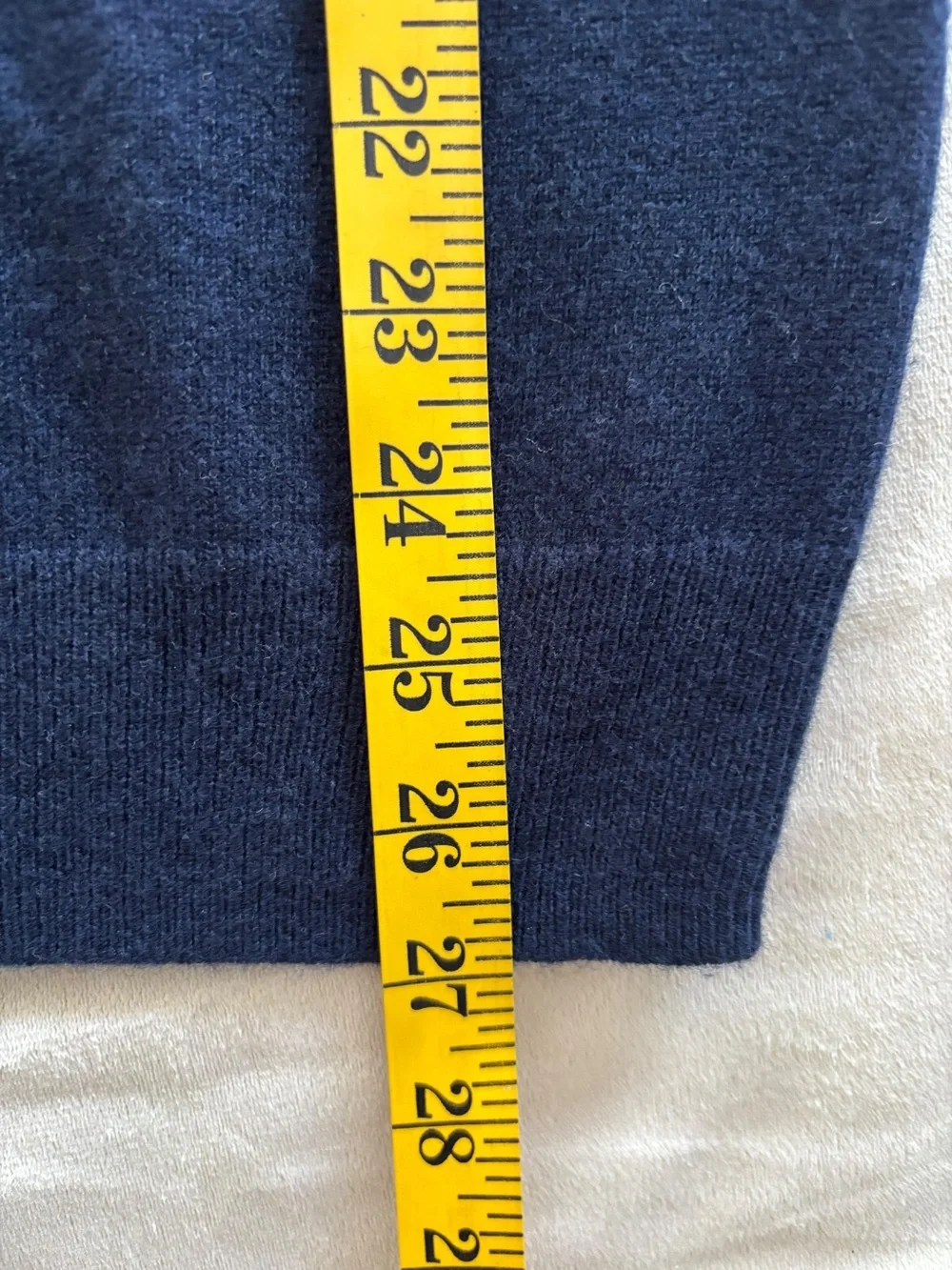 Callaway 100% Cashmere Mens L Navy V Neck Sweater Golf Pullover Long Sleeve